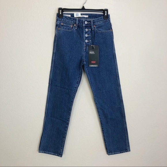 New Levi’s Premium Wedgie Straight High Rise Jeans - Picture 2 of 13